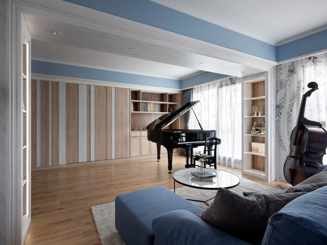 致敬藍色多瑙河-沐浴森林樂章的30坪鄉村風鋼琴宅 專案介紹